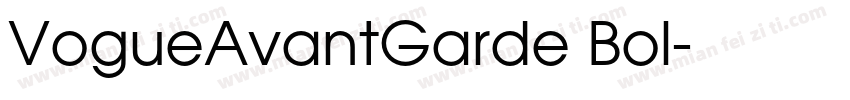 VogueAvantGarde Bol字体转换